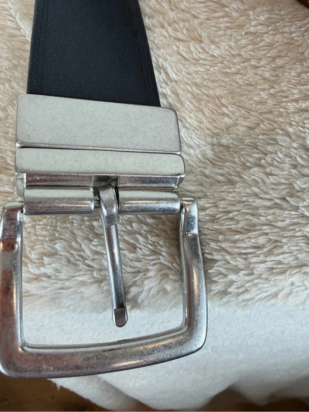 Polo by Ralph Lauren Brown Leather Belt with Silver Buckle Length 46”